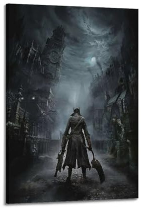 VZRSQZK Bloodborne Game Poster, dekoratives Gemälde, Leinwand-Wandposter und Kunstdruck, modernes Familienschlafzimmer-Dekor-Poster, 40 x 60 cm