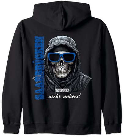 Saarbrücken T-Shirt für Ultras aus Saarbrücken Fans Kapuzenjacke