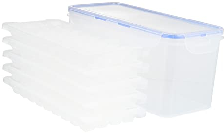 PRETYZOOM 5St Eisbox Eiskübel für Gefrierschrank Bienenwachstücher Eisröhrenhersteller Mini Silikonformen Eisform Form Eiswürfelschale Mit Deckel Schimmel Tablett Container Eiswürfelbox pp