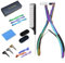 ColorYoung Tape in Hair Extension Pliers Tool Kit Professional Flat Surface Sealing Tool For Tape in Hair Extension Human Hair(Rainbow)