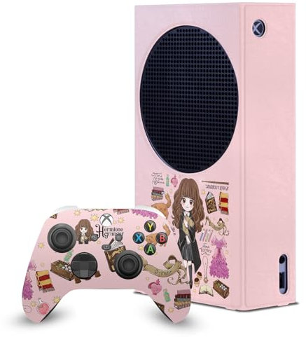 Head Case Designs Sous Licence Officielle Harry Potter Motif Hermione Graphiques Enveloppement De Console De Jeu Et Skins Pour Manette De Jeu Ensemble compatible avec Xbox Series S