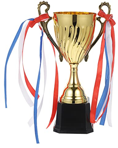 Yardwe Trofeo della Partita Sportiva Trofeo 1° Classificato Trofei e Medaglie Coppa Trofeo Giocattoli Trofeo Medaglie per Bambini Concorsi Ufficio Mini Trofeo d'oro