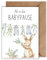 WBdesignz Mutterschutz Karte mit Umschlag - schöne Glückwunschkarte zur Geburt “Ab in die Babypause” süße Geschenkkarte Schwangerschaft Abschiedskarte Babypause Geburt Baby Babyparty Mutter (DIN A6)