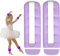 LEXICAMHS Lot de 2 brassards de poids réglables pour chevilles, poignets de poids pour pied/poignet,adaptés aux débutants et aux enfants, exercices de danse, marche,jogging,Violet (0.5, Kilogrammes)