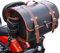 BIRNN Motorrad Topcase für Yamaha MT-07, Leder Motorrad Heckbox Motorradkoffer Topcase Motorrad-Kofferraum Wasserdicht Motorrad Top Box Reisen für Lagerung Helm, D Black+Brown