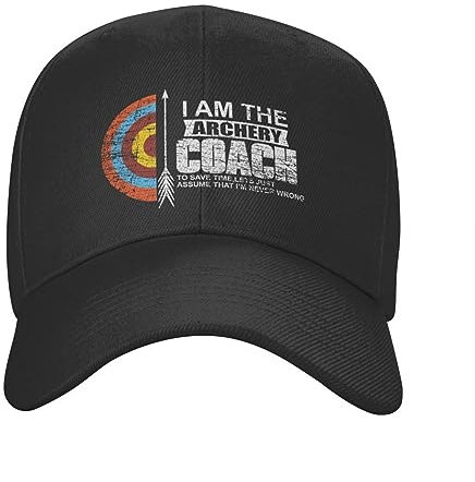 ORHFHVW Baseballmütze Klassisch Unisex Bogenschießen Liebend Erwachsene Bogenschütze Verstellbarer Papa Hut Frauen Männer Sport Snapback Caps Sommer HüteGeburtstagsgeschenk