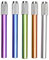 5 Stück Stiftverlängerung,Bleistiftverlängerung Verstellbar,Aluminium Bleistifthalter Extender,Bleistift Verlängerung für Skizzieren Schule Malatelier Schreibgerät für Meisten Buntstifte