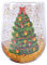 ZHUMCCY Tasse en verre motif sapin de Noël mignon avec paillettes double paroi en verre pour boissons chaudes et froides