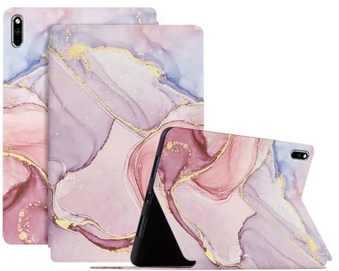 Genérico DayQiQiPu Funda para Huawei MatePad (10,4 Pulgadas, Modelo:BAH3-W09/AL00/L09/W59) Pintura al óleo Patrón PU cuer, Carcasa Tableta Flip de Soporte ultradelgada con Auto Reposo/Activación,04