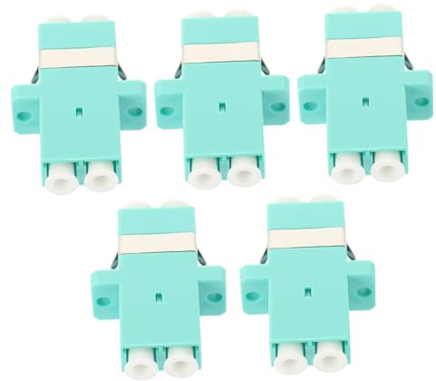 Angoily 5 Pcs Lc Connector Optical Audio Cable Extender Duplex Converter Fiber Connector To Fiber Cable Fiber Optical Adapter Fibers Optic Adapter Fiber Connectors Fiber Optic Router Green