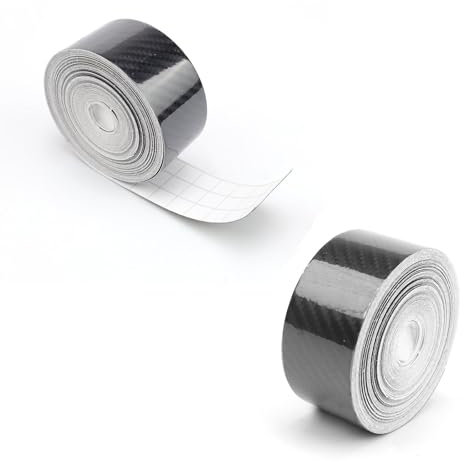 SHENGYIG 5D Autocollant Carbone, 2 Rouleaux Film Carbone Voiture, 3 cm x 10 m, Film Voiture, Autocollant Voiture Fibre Carbone, Autocollant Voiture pour Voitures, Ordinateurs, Meubles