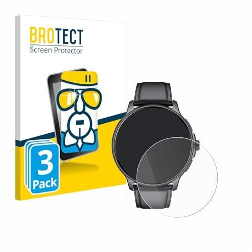 BROTECT (3 Stück Schutzglas für CatShin Smartwatch 1.43 Schutzfolie Made in Germany Panzer Folie Glas Displayschutz [ 9H, Anti-Fingerprint]