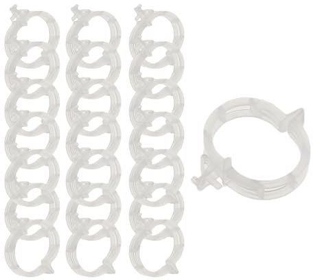 Aifrymne 2025 Advanced Plant Support Clips for Climbing Plants - 100 Durable White PP-Plastic Clips for Vegetable Garden, Vine Trellis, and Cage - for Tomatoes, Cucumbers, and Flowers
