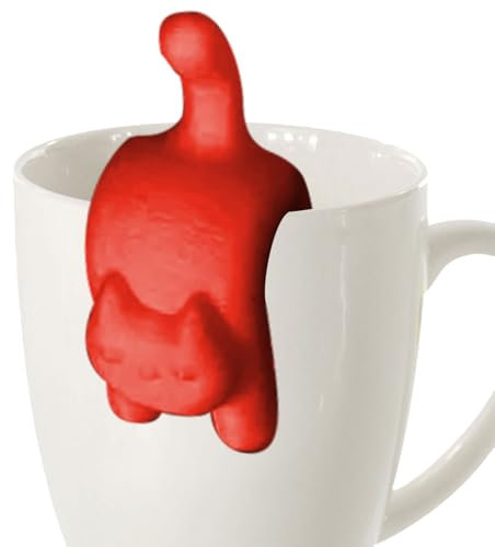 Tea Bag Holder, Funny Travel Teabag Holder, Portable Mug Markers, Reusable Drinks Accessories Men & Women, Organizer Travel, Workplace, Home, for Lovers