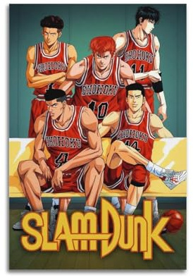 PPZXYEBM Slam Dunk Anime-TV-Show-Poster, dekoratives Gemälde, Leinwand, Wandposter und Kunstdruck, modernes Familienschlafzimmer-Dekor-Poster, 20 x 30 cm