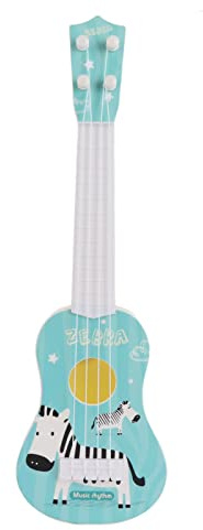 Greensen Guitare Jouet pour Enfants Instrument Musical pour Tout-Petits Garçons Filles avec Cordes Douces Son Clair Design Réaliste Apprentissage Éducatif Jouet Guitare pour 3 4 5 Ans (Green)