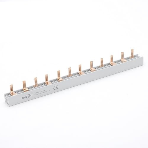 Barre omnibus en cuivre 1P/P/3P/4P/DPN pour boîtier de distribution Disjoncteur Connecteur MCB de type PIN Barre omnibus Bornes de raccordement pour écoles, hôpitaux, hôtels, maisons (3P)