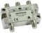 Kathrein EBC 14 4-fach-Verteiler (F-Anschluss, 5-2400 MHz, Rückweg- und UHF-tauglich, Fernspeisetauglich, Sat, TV, Kabel)