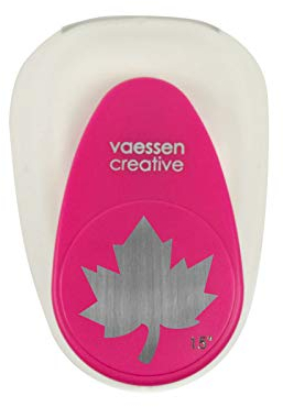 Vaessen Creative Perforatrice de Papier, Taille L, Feuille d'érable, Pour Projets DIY, Scrapbooking, Création de Cartes et Plus