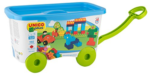 Androni Giocattoli Unico Plus Trolley with 150 Building Bricks
