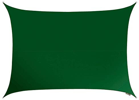 Kookaburra Waterproof Garden Sun Shade Sail Canopy in Green 98% UV Block (5m x 4m Rectangle)