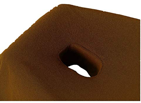 EXKLUSIV HEIMTEXTIL Massageliege Frottee Spannbettlaken mit Nasenschlitz Marke 70-80 cm x190-200 cm Schokobraun