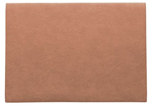 ASA Vegan Leather Tischset, Polyurethane, Coral, 46 x 33 cm