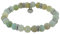 LES POULETTES BIJOUX - Armband Elastisches mit Stahl Ringe und Amazonit Perlen