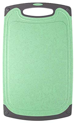 AcserGery Schneidebrett Antibakteriell und rutschfest Plastik Schneidebrett (Grün)