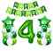 Luftballon 4. Geburtstag Grün,Geburtstagsdeko Junge 4 Jahre Grün,Riesen Folienballon Zahl 4,Ballon 4 Deko zum Geburtstag,Helium Ballon 4