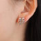 Yienate Orecchini vintage a forma di foglia, piccoli orecchini a perno in argento a forma di foglia, accessori per donne e ragazze