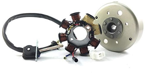 LICHTMASCHINE KOMPLETT * STATOR + ROTOR * 8-SPULEN LiMa für AGM BENZHOU YIYING REX JINAN QINGQI BAOTIAN JONWAY YIBEN JINLUN MOTINO BENERO FLEX TECH ROLLER GY6 50 139QMA 139QMB 4-TAKT