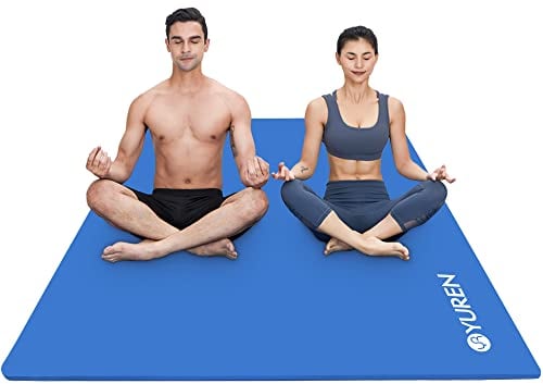 RYTMAT Esterilla Fitness Gruesa 200×130cm 10mm Gruesa Esterilla Yoga Antideslizante NBR Colchoneta Gimnasia Grande XXL para Deporte Familiar
