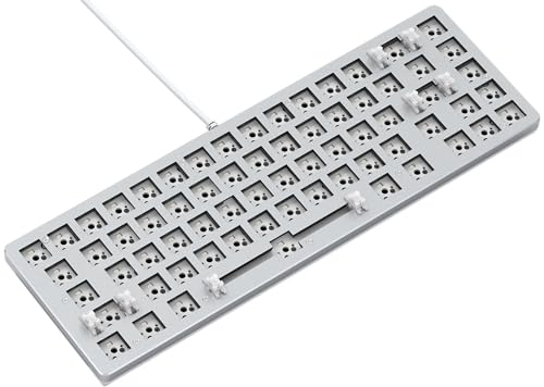 Glorious Gaming GMMK 2 Compact 65% Barebones (Frame Only) – Mechanisches Gaming-Tastaturgrundgerüst, Kompakt-TKL (65%), Aluminium, individuell anpassbar, RGB, Amerikanisch/ANSI Layout - Weiß