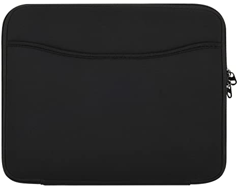 CaSZLUTION iPad Pro Hülle für 12,9 Zoll neues iPad Pro 2021-2018 mit Smart/Magic Keyboard Tasche Hülle, Neopren Schutzhülle mit Stifthalter, Fronttasche für Tablet Zubehör - Schwarz