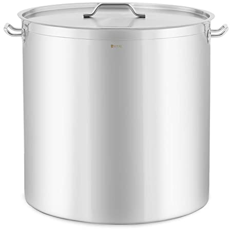 Royal Catering Kochtopf Induktion 170 L Ø 60 cm mit Deckel Edelstahl-Topf Induktionsherd-Topf Induktionskochtopf Edelstahltopf