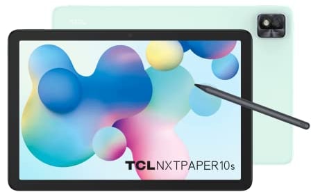 TCL NXTPAPER 10s Wi-Fi - Tablet da 10,1 FHD, Penna inclusa in confezione, Android 11, 4 GB di RAM, Memoria da 64 GB espandibile a 256 GB per MicroSD, Batteria 8000 mAh, Blu (Ethereal Sky) - Italia