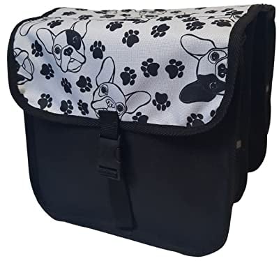 Beluko FAHRRADTASCHE Kinderfahrradtasche Satteltasche 20-26 Gepäckträgetasche Doppel (50 - Midi - Hund)