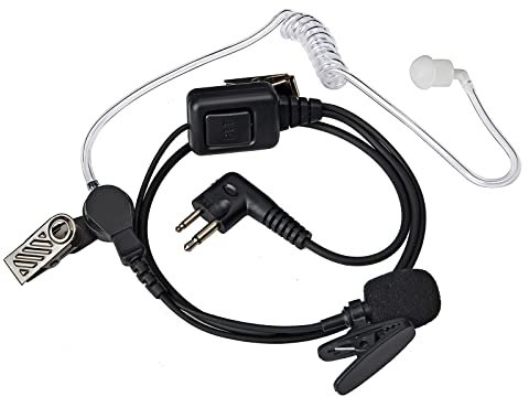 HYSHIKRA Écouteur Talkie-walkie avec Microphone Compatible pour Motorola DP1400 CP040 GP300 GP88 Radio pour Garde du Corps de sécurité
