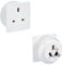 Invero Pack of 2 - UK to Australia New Zealand China Tourist Travel Mains Plug Power Grounded Adaptor - White