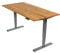 Ergotopia Desktopia Pro X Elektrisch höhenverstellbarer Schreibtisch, Ergonomischer Stehtisch für Büro oder Home Office (Eiche Echtholz, Gestell Grau, 120 x 80 cm)