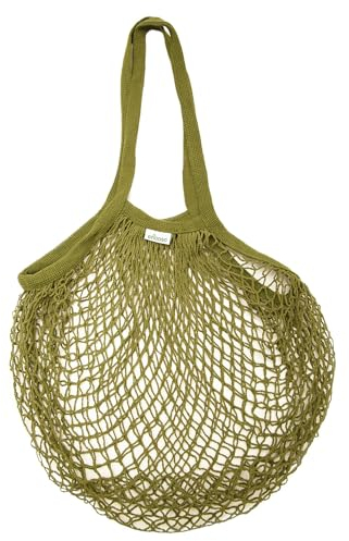 ENOOSO Wiederverwendbare Netztasche sandspielzeug - Einkaufsnetz Erweiterbar - Gemüsebeutel aus Netz - Große Einkaufstasche Baumwolle - Netzbeutel sandspielzeug wiederverwendbar - Cotton crochet Bag