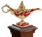 JINGLING Aladin-Lampe - Klassische Lampe,Metall geschnitztes Wunschlicht für Zuhause, zarter Räucherstäbchenhalter Wunderlampe, Partydekoration