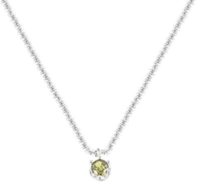 WEITING Schmuck Silber glitzernde Schlüsselbeinkette Choker Halskette Grün Schleierkraut Anhänger Halskette für Frauen Mädchen Geschenk Halskette