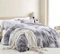 Nyescasa Plüsch Bettwäsche 135x200 Winter Flauschig Warme Flanell Biber Wendebettwäsche Langhaar Flausch Fleece Deckenbezug Tie Dye Grau 2 Bettbezug mit Reißverschluss und 2 Kissenbezug 80x80cm
