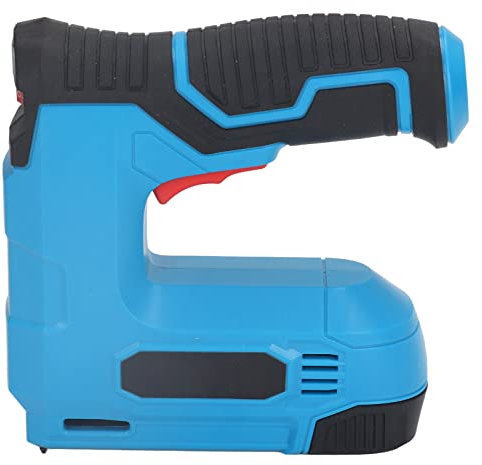 WOOXGEHM Kit de Cloueuse Rechargeable, Agrafeuse électrique Portable Li ION, Kit de Cloueuse 3,7 V avec 30 Clous pour Tissus D'ameublement/réparation de Matériaux/Travail du Bois/Bricolage