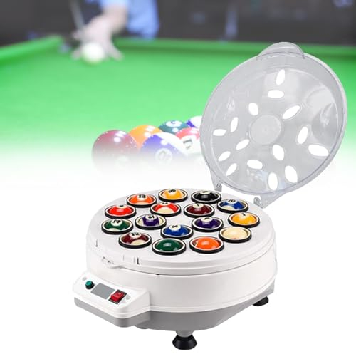 SACLMD Billiard Cleaning Machine,Maintenance Billiard Ball Polishing Cleaning Machine,Automatic Pool Ball Cleaner/Cleaner for 16/22 Balls,16Balls-110V