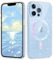 GaoBao iPhone 13 Pro Case, Mobile Phone Case iPhone 13 Pro, Clear Glitter Compatible with MagSafe Shockproof Protective Case, Soft TPU Gel Magnetic Case for iPhone 13 Pro 6.1 Inch, Transparent