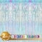BEISHIDA 2 Pcs Door Streamers Curtain iridescent streamers Baby shower Party Streamers Backdrop party decorations Wall Background Photo Booth Props(3.28 ft x 6.56 ft)