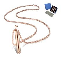 Finrezio Original V2 Rauchentwöhnung Halskette Rauchfrei Kette für Herren Damen Höki Halskette Edelstahl Stress-Achtsamkeits-Halskette Anhänger Atemübungen Rauchfrei Meditation Geschenke